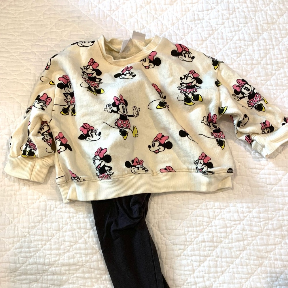 Zara Minnie Mouse Outfit 9-12 mo